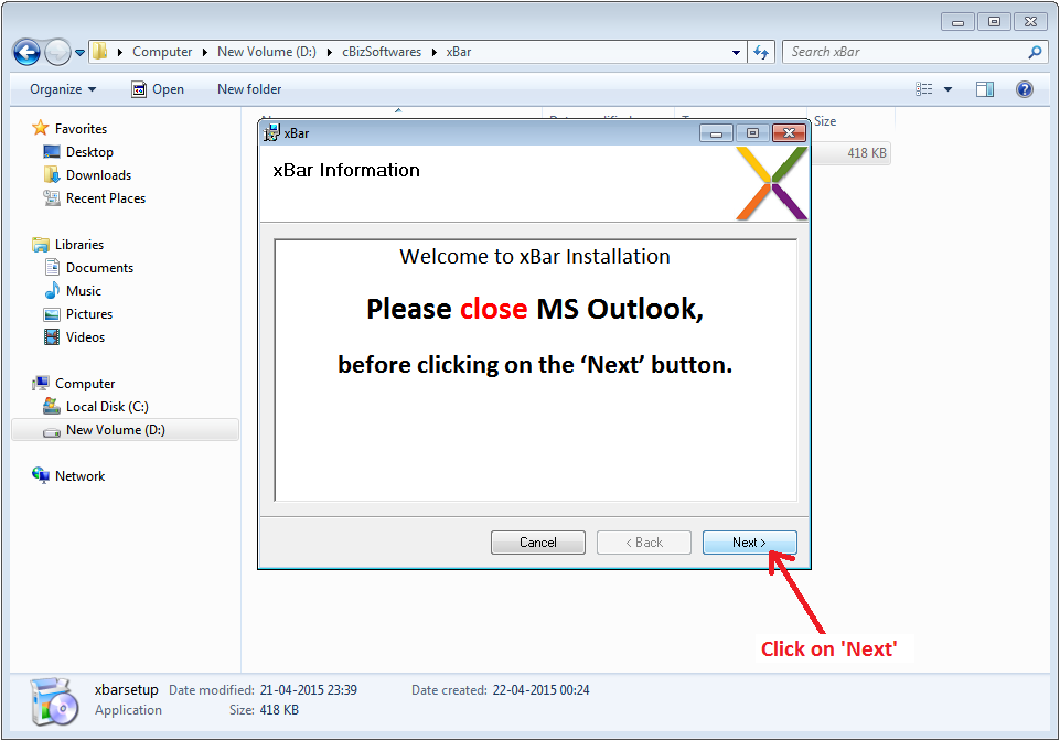 Setup Outlook Integration - Installing the xBar Outlook Plugin