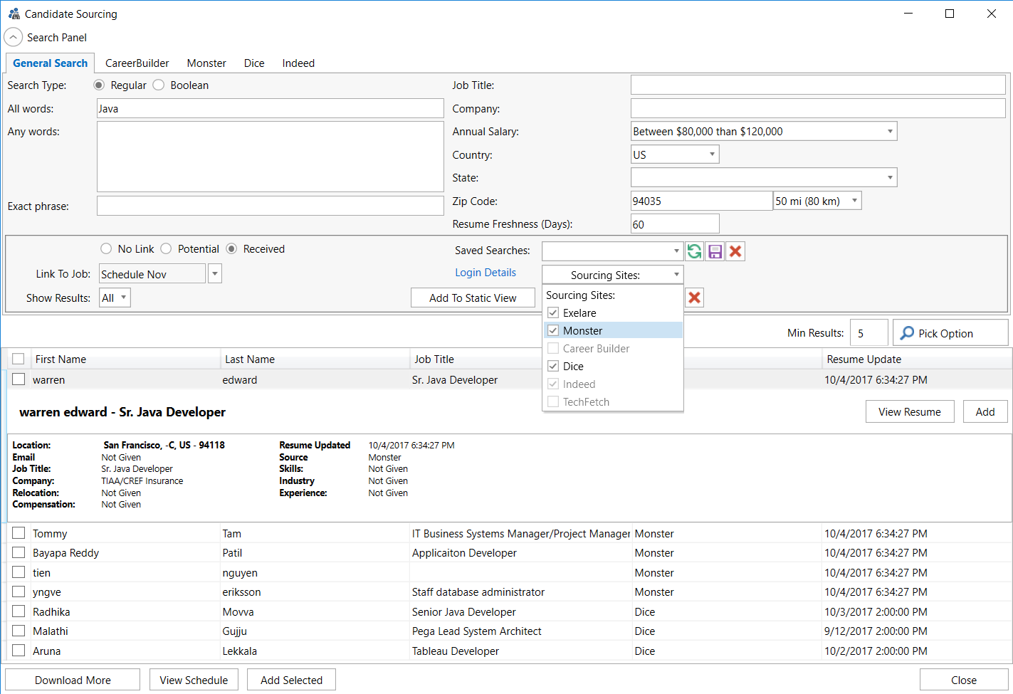 Candidate Sourcing - Updated