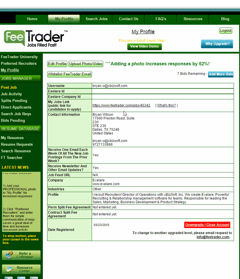 Setting up FeeTrader Integration with Exelare