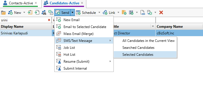Send & Receive SMS/Text messages in Exelare - using RingCentral
