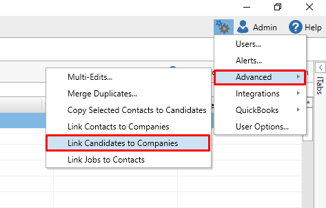 Link Candidates to Companies