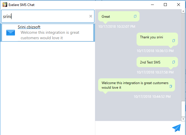 Send & Receive SMS/Text messages in Exelare - using RingCentral