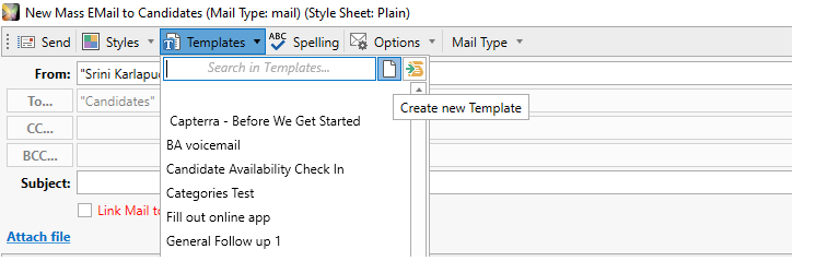 Improved HTML editor frame for Templates and Job Description