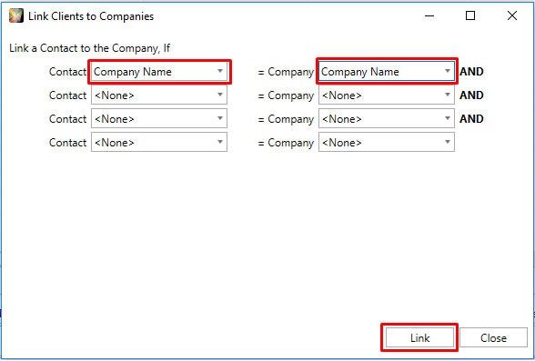 Link Contacts to Companies