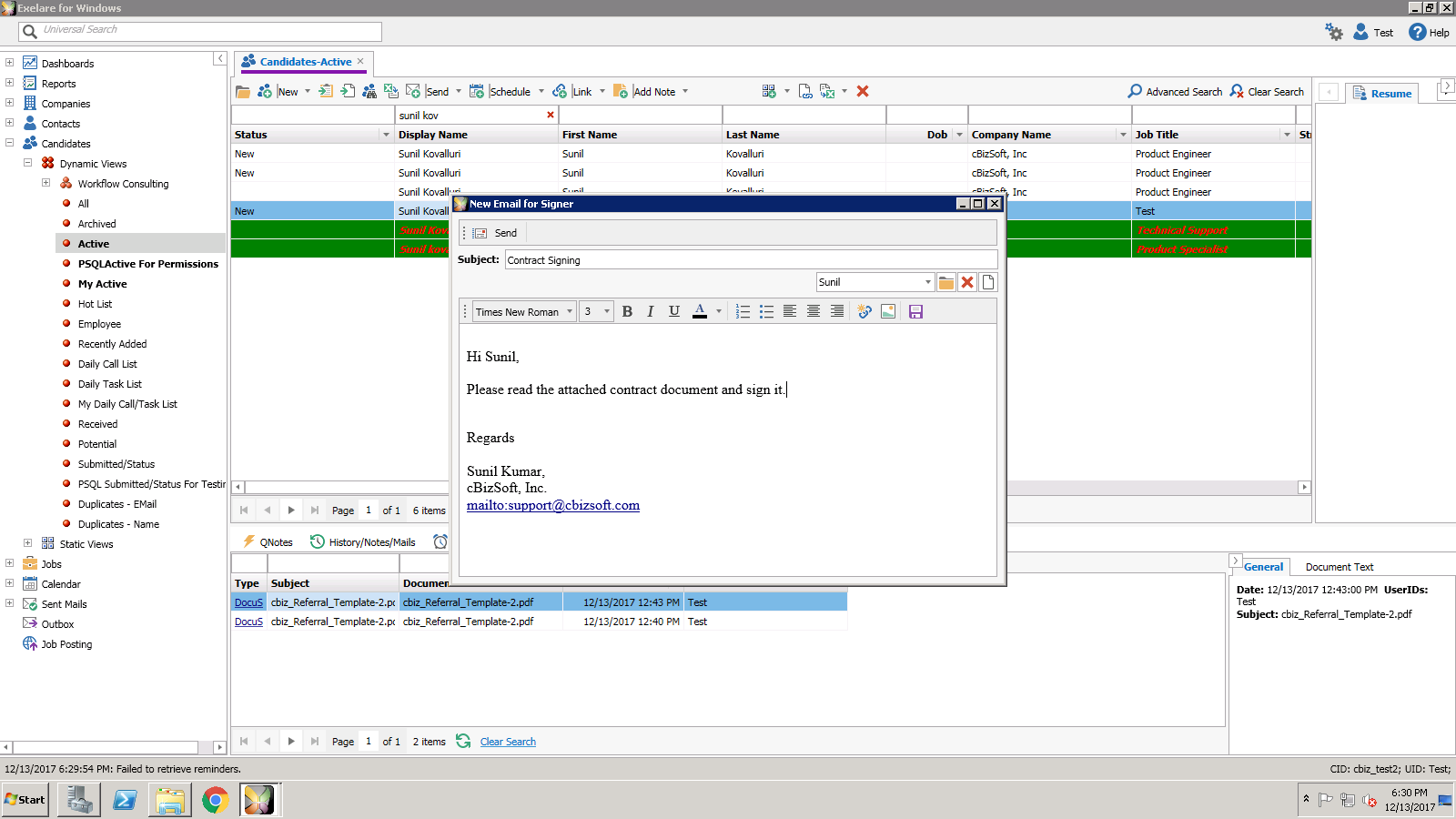 Exelare DocuSign