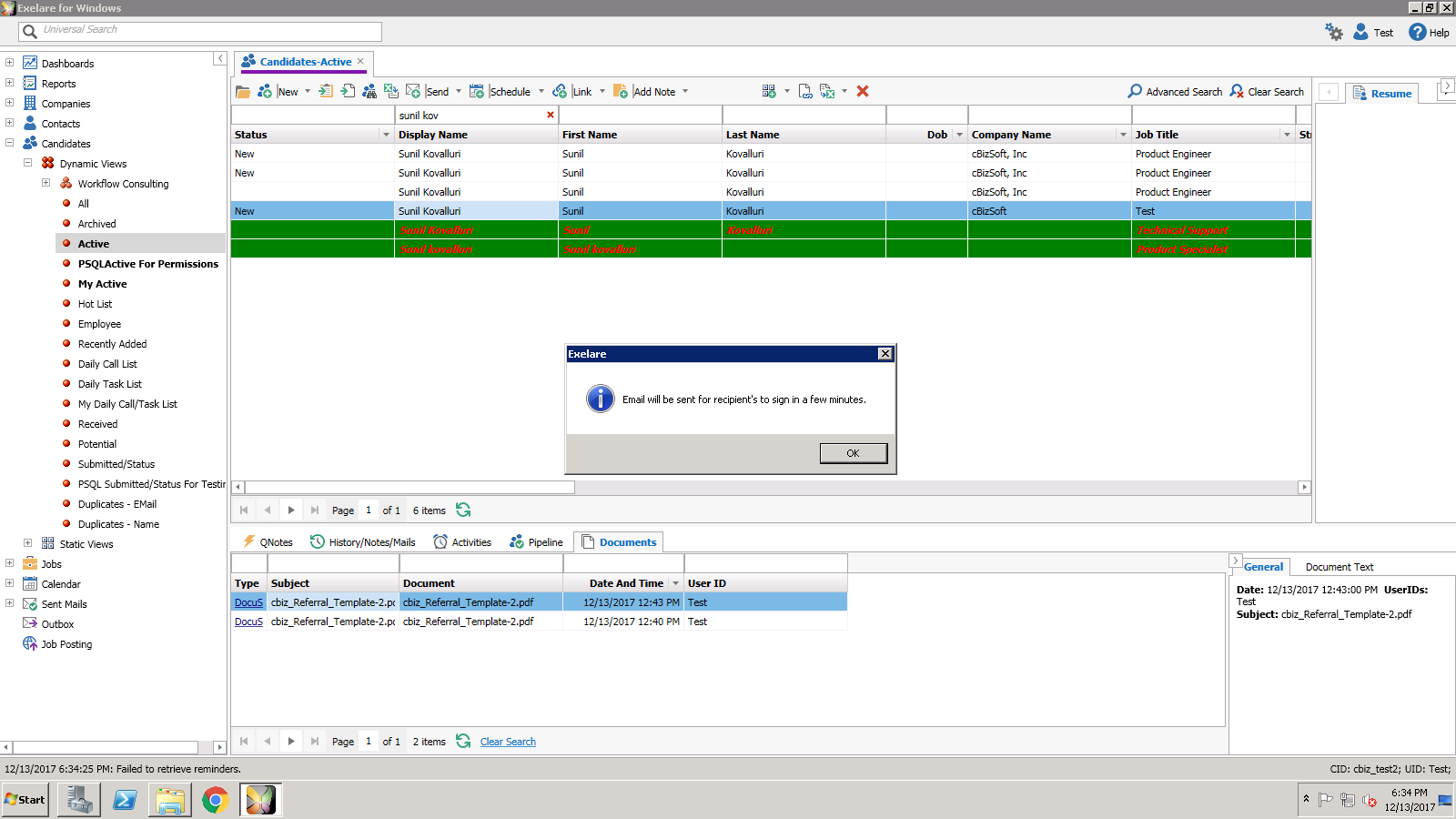 Exelare DocuSign