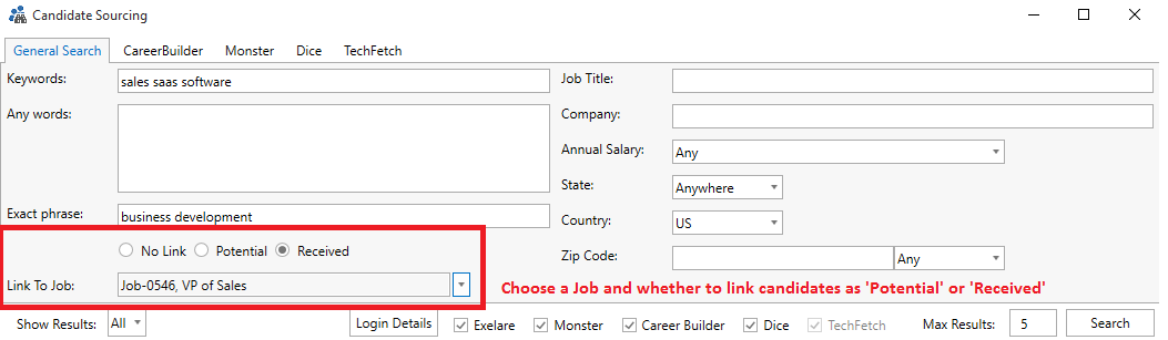 Candidate Sourcing