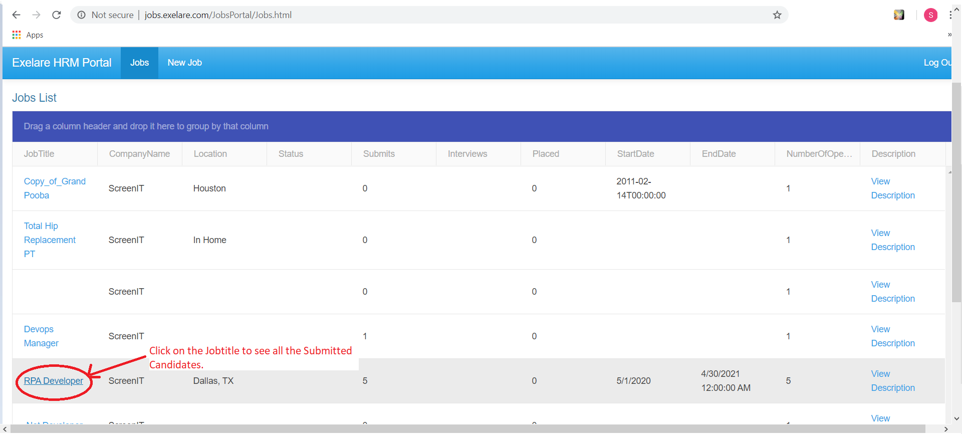 Hiring Manager Portal Guide