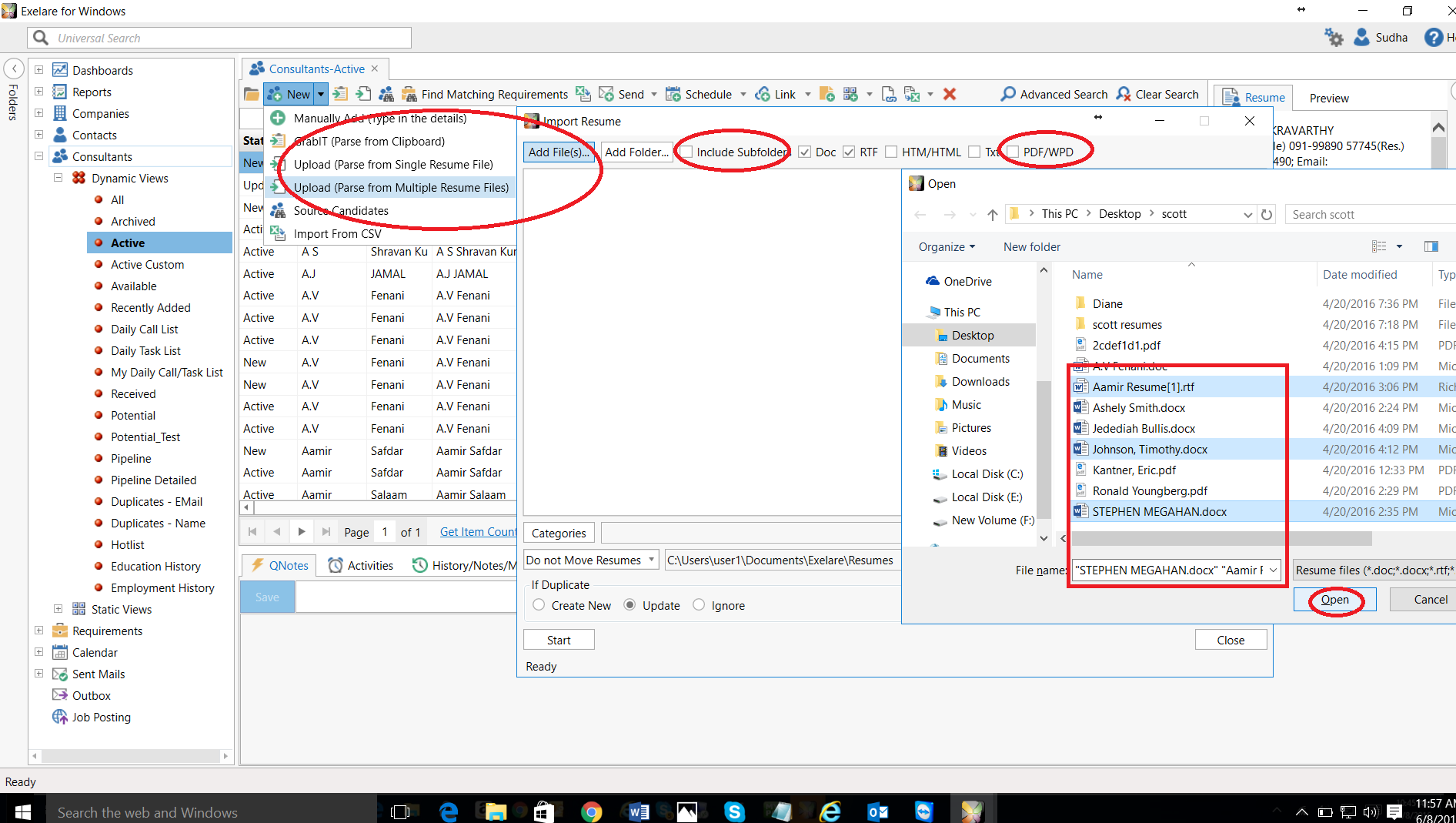 Importing Candidate Resumes From Multiple Files (Bulk Resume Import)
